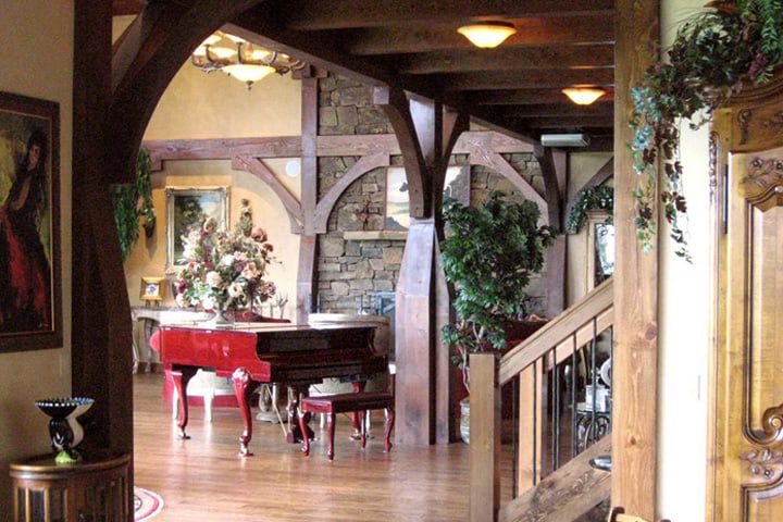 Old-World-style-timber-interior-structure