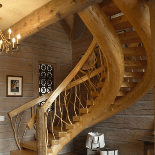 Image of handcrafted staircase