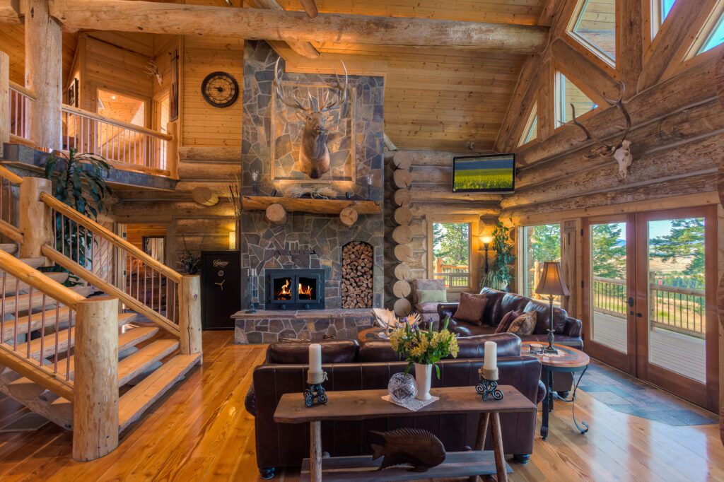 Log Home Interior Design Caribou