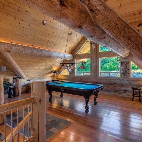 Outfitting the loft space as a game room is a fine idea.