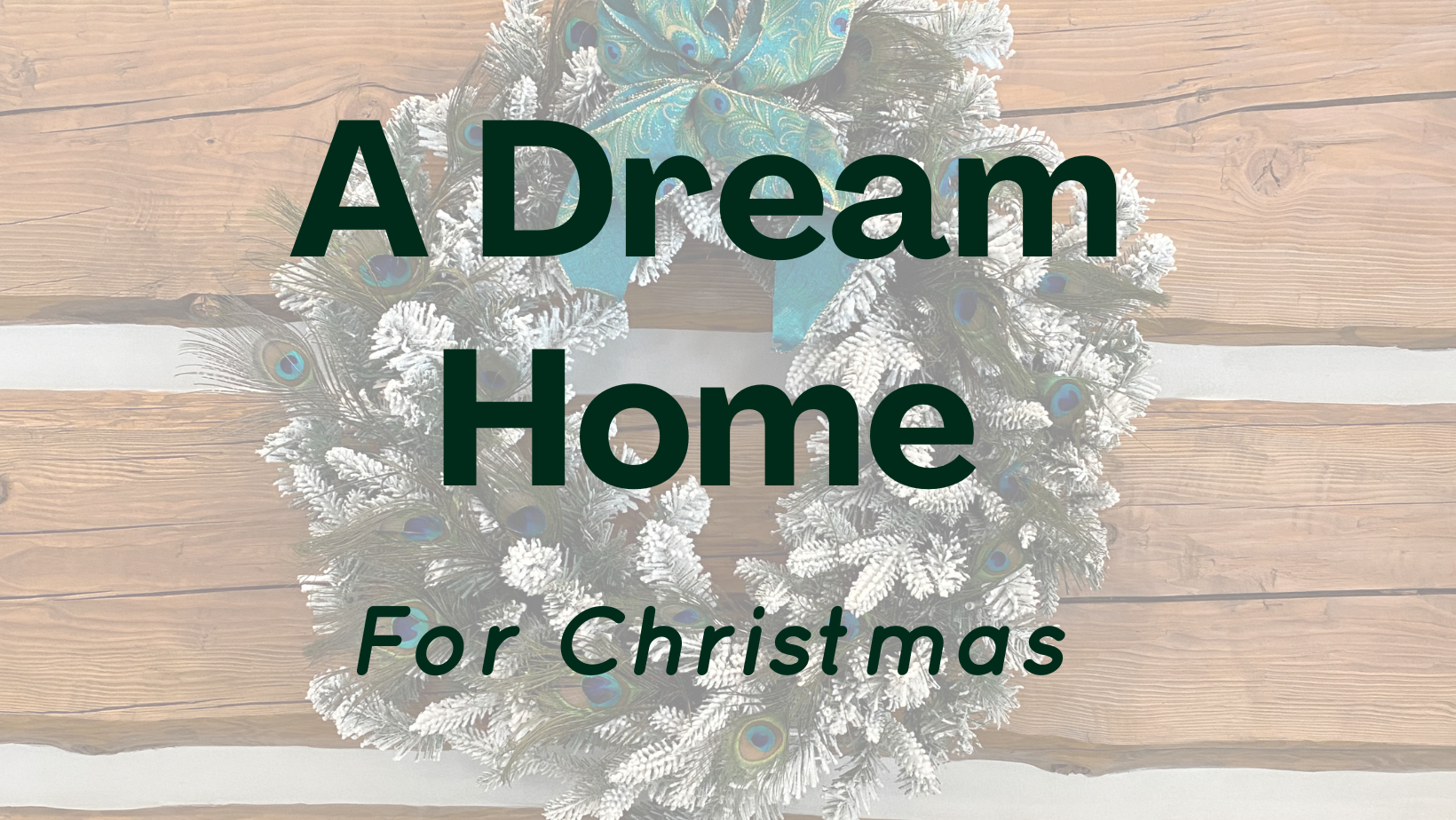 A dream log home for Christmas