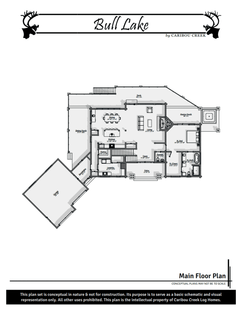 Bull Lake Log Home Caribou Creek Log Homes