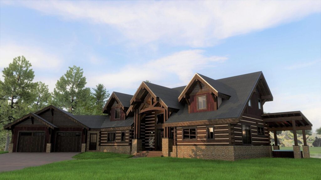 Bull Lake Log Home - Caribou Creek Log Homes